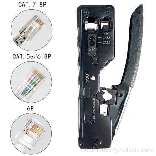 CAT7 CAT5 / 6 RJ45 Crimpwerkzeugcrimper für 6p / 8P